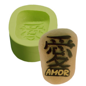 Molde Pedra Amor Kanji