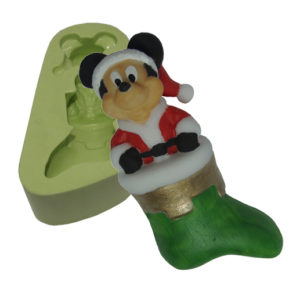 Molde Mouse Noel na Meia