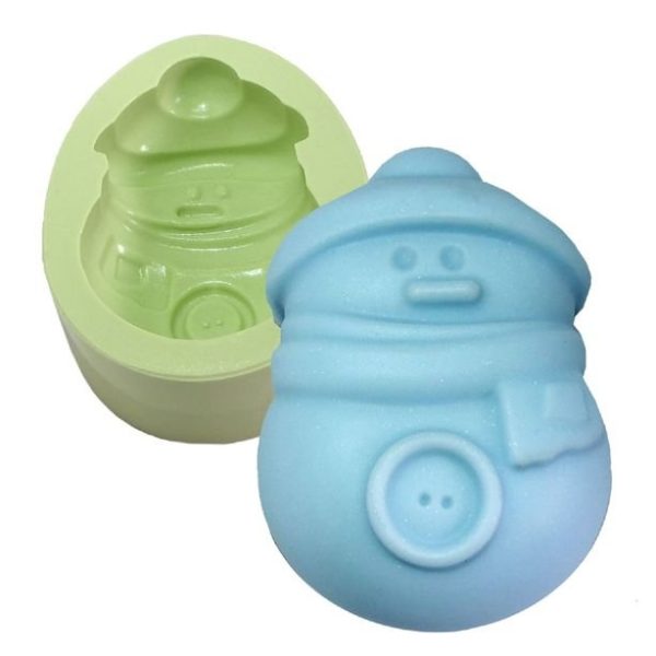 Molde Boneco de Neve com Botão