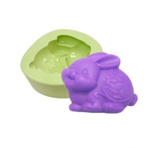 Forma de Silicone Coelhinho com Flor