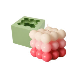 Molde Cubo Bolinhas Grande