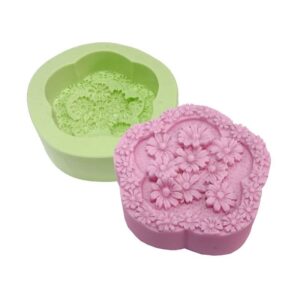 Molde Flores Com Moldura De Flores