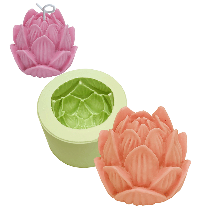Molde Botão De Lotus