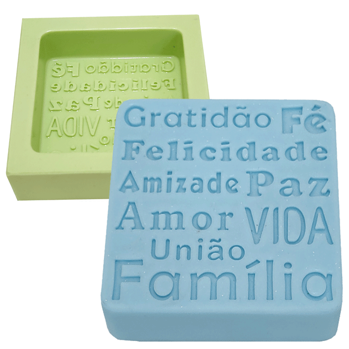Molde Quadrado Gratidão